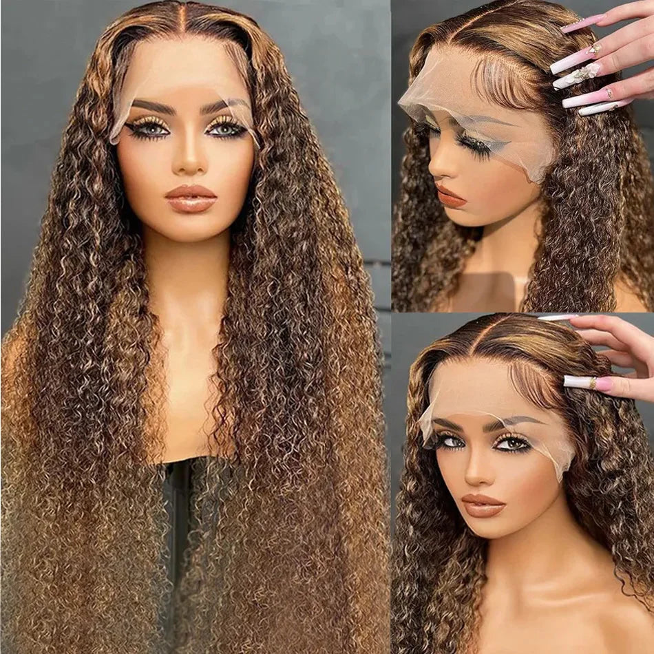 250 densisty 13x6 Highlight Ombre Deep Wave Lace