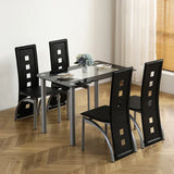 5 Pieces Dining Table Set for 4,Simple Design