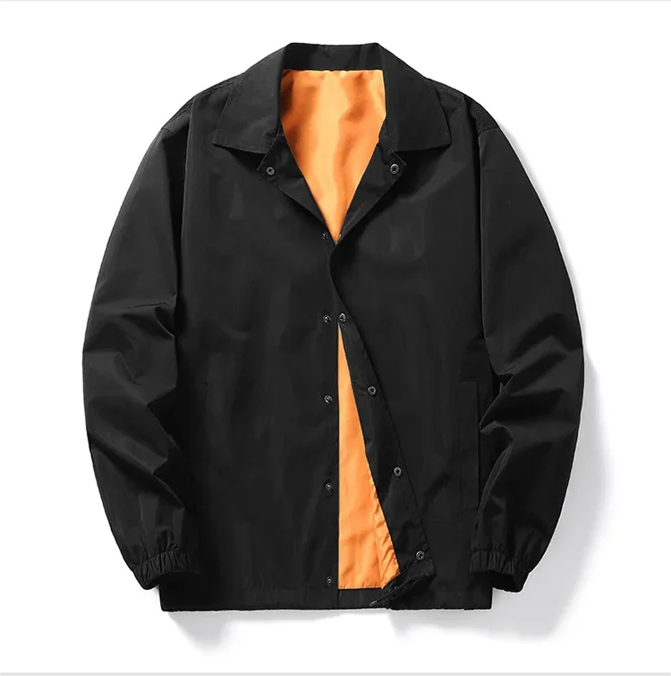 Custom Logo Hip Hop Streetwear Plain Black Coach
