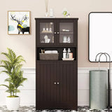 Bathroom cabinet, independent floor standing cabinet with open