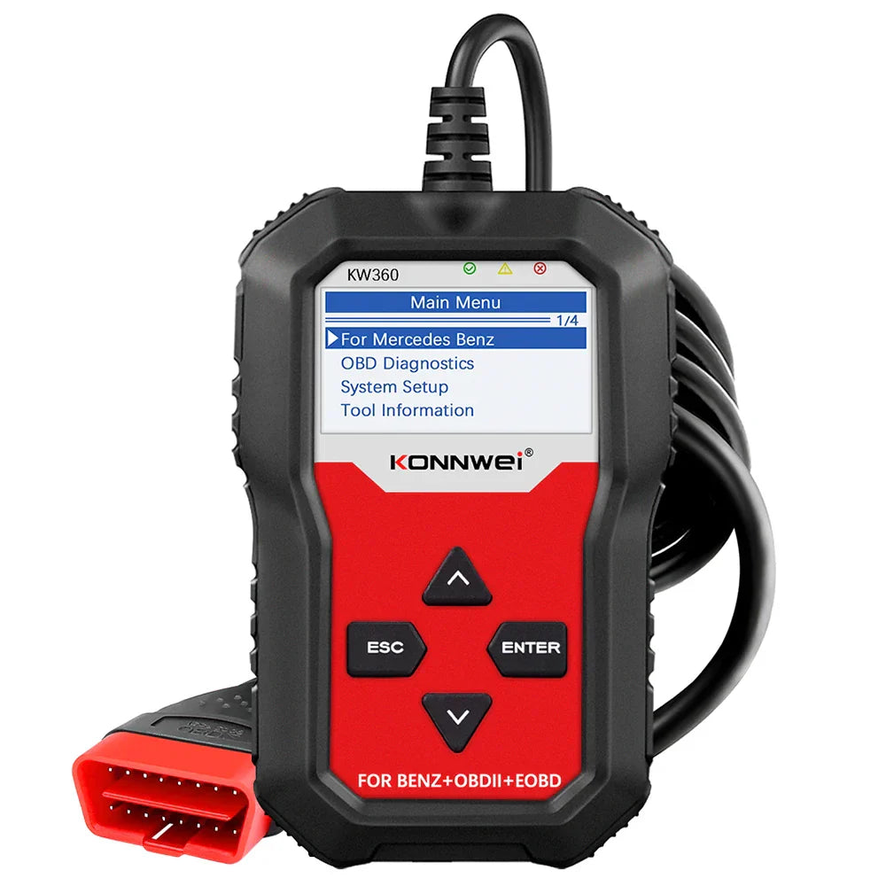 KONNWEI KW360 Full Systems OBD2 Scanner for Benz