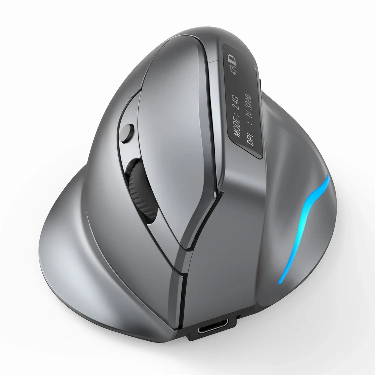 ZELOTES F-26C Desktop Upright Mouse Ergonomic 3200DPI 2.4G