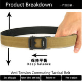 TUSHI New Men's Military Tactical Belt Tight Sturdy