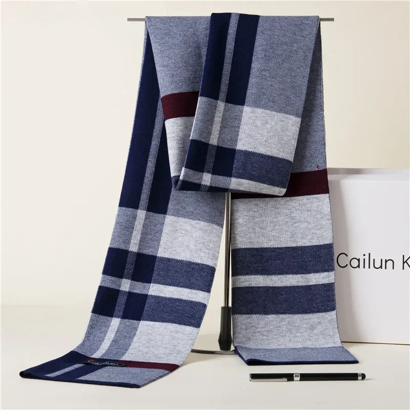 Fashion Classic Business Scarf Men Wool Scarf Soft