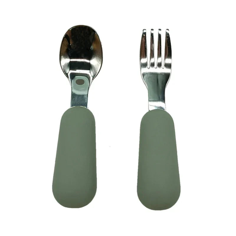 Baby Gadgets Tableware Set Children Utensil Stainless Steel