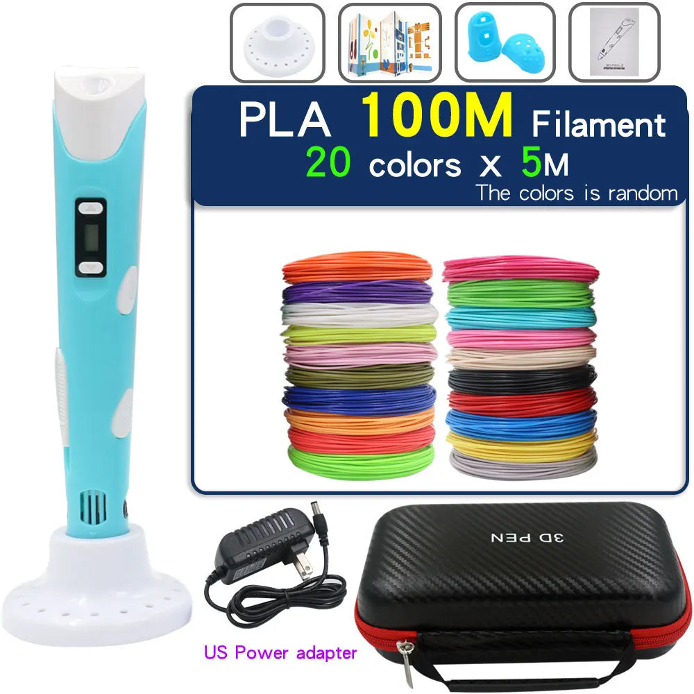 Creative 3D Printing Pen for Kids - LCD