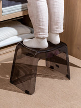 Bathroom Stool Home Furniture Transparent PCTG Plastic Shoe