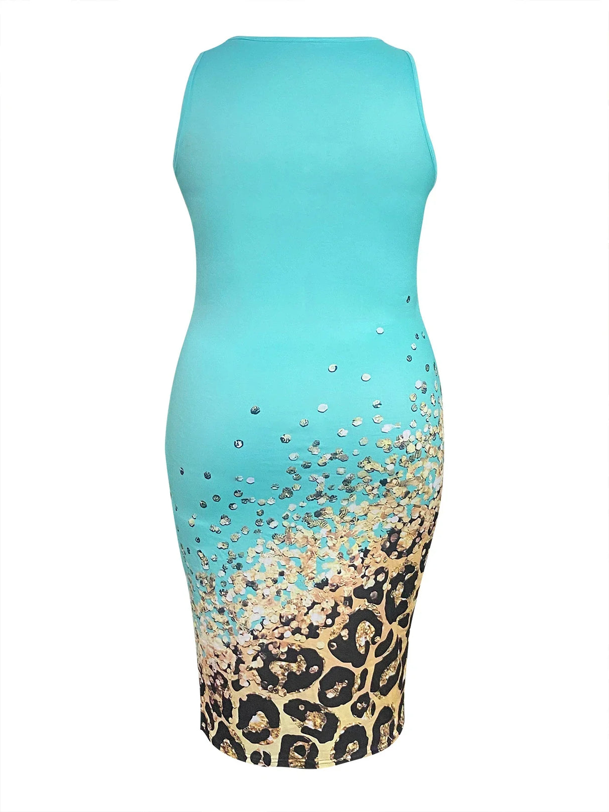 LW Plus Size Leopard Letter Print Bodycon Cami