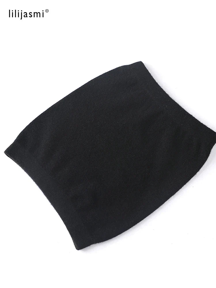 High Elastic 100% Pure Wool Solid Unisex Thermal