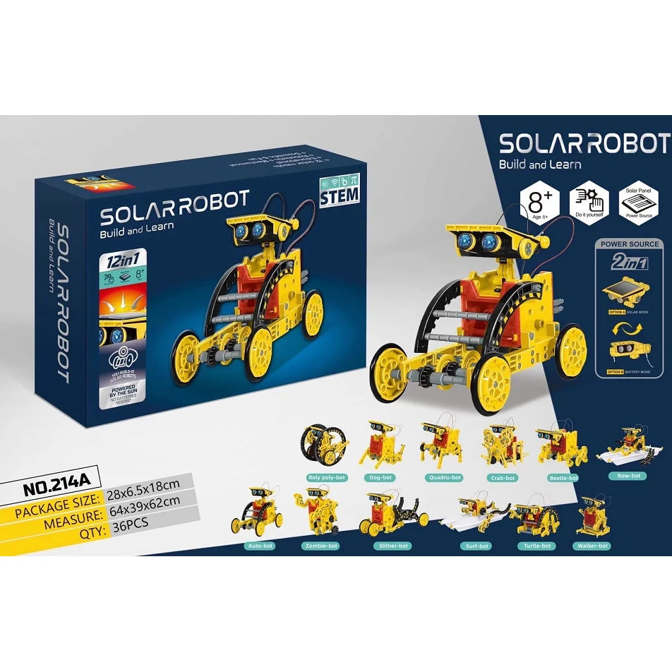 12 in 1 Science Experiment Solar Robot Toy