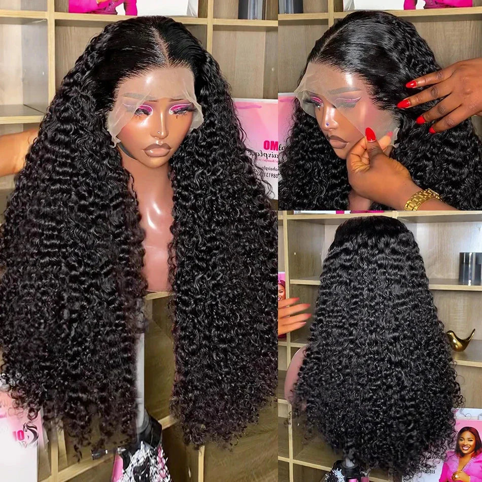 250 Density 30 40 inch Brazilian Curly 13x6