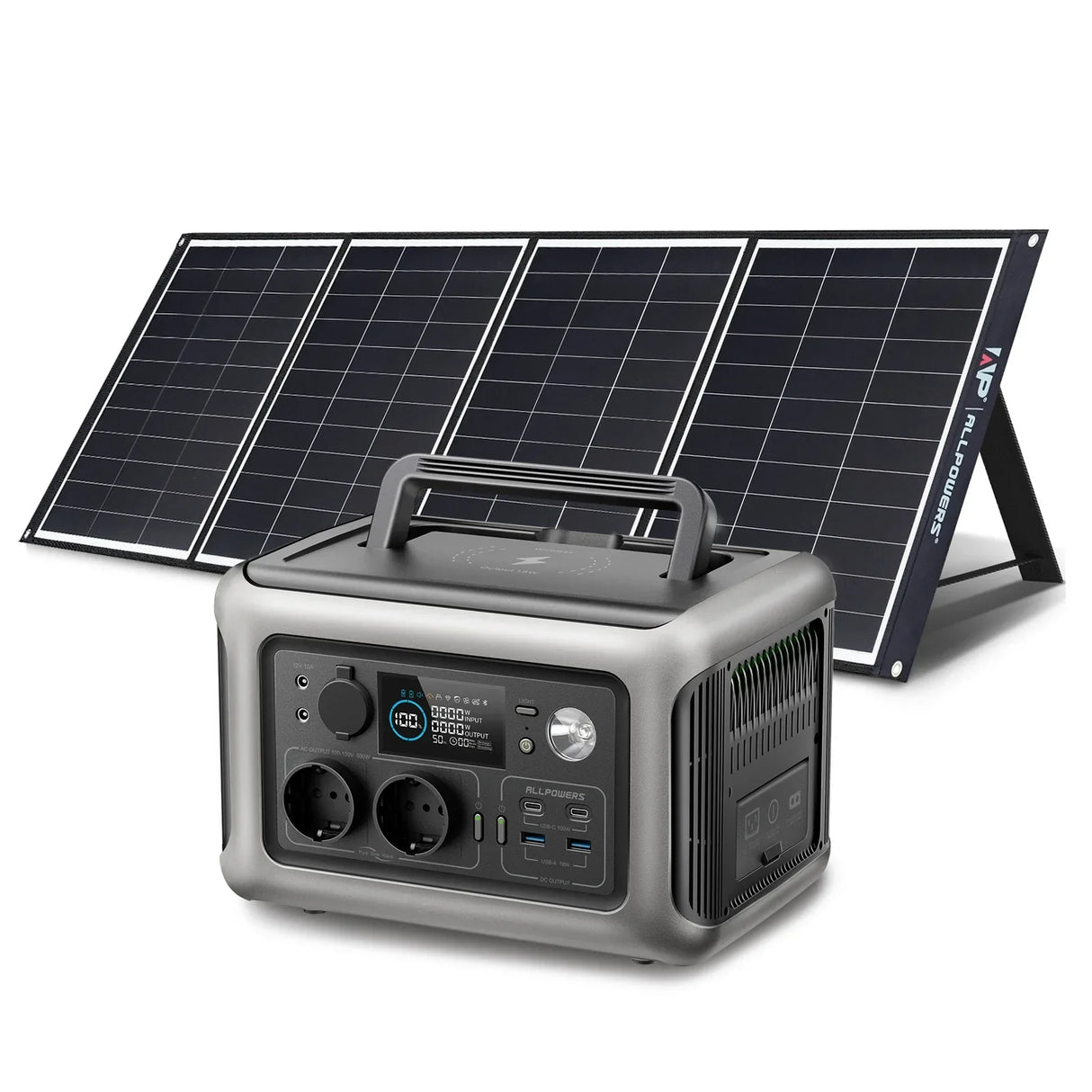 ALLPOWERS R600 Solar Generator with Solar Panel included,