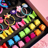 1Set Box Sequins Cute Butterfly Hair Bands For