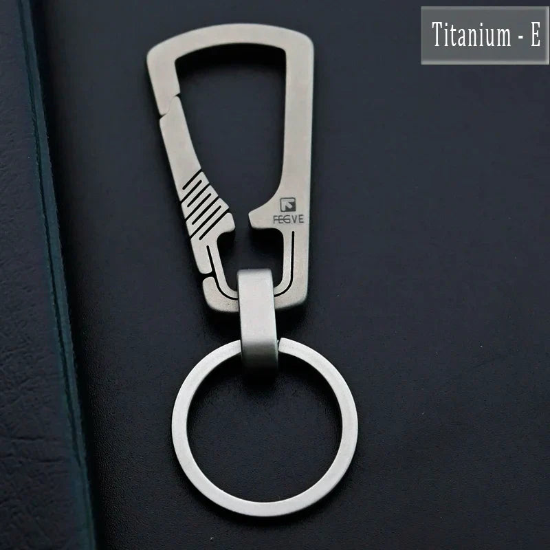 HighEnd Titanium Keychain Luxury Men Car Key Chain