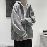 US Size Zip Up Hoodies Autumn Hooded Sweatshirts