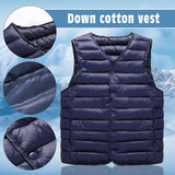 2023 Autumn Winter Men Warm Vest Jacket Male