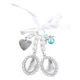 Wedding Bouquet Charm Lace Oval Bridal Bouquet Angel