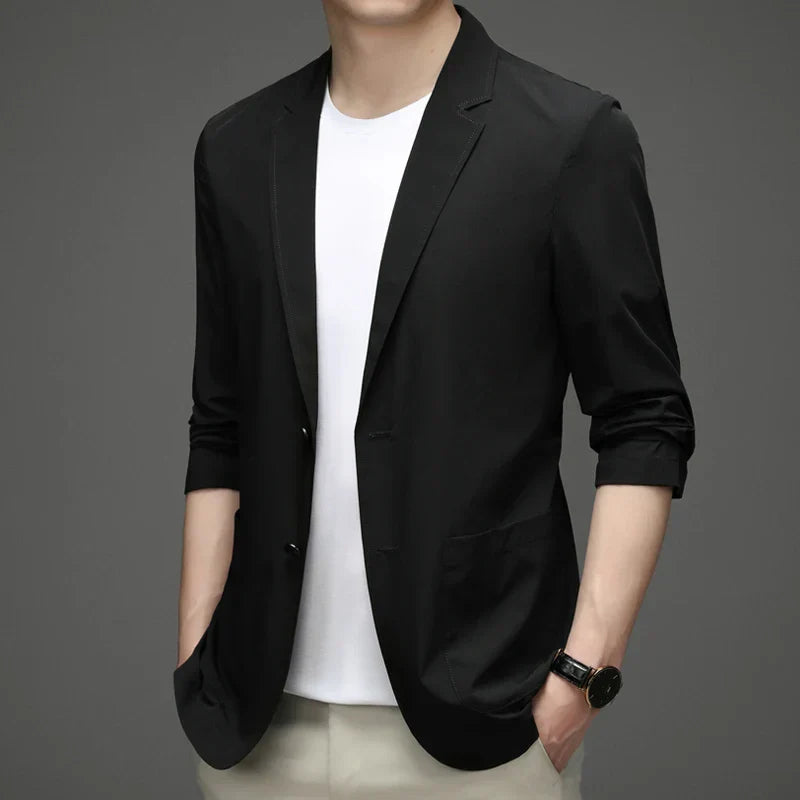 Men's Suit Jacket Summer Ultra-Thin Breathable High Elastic