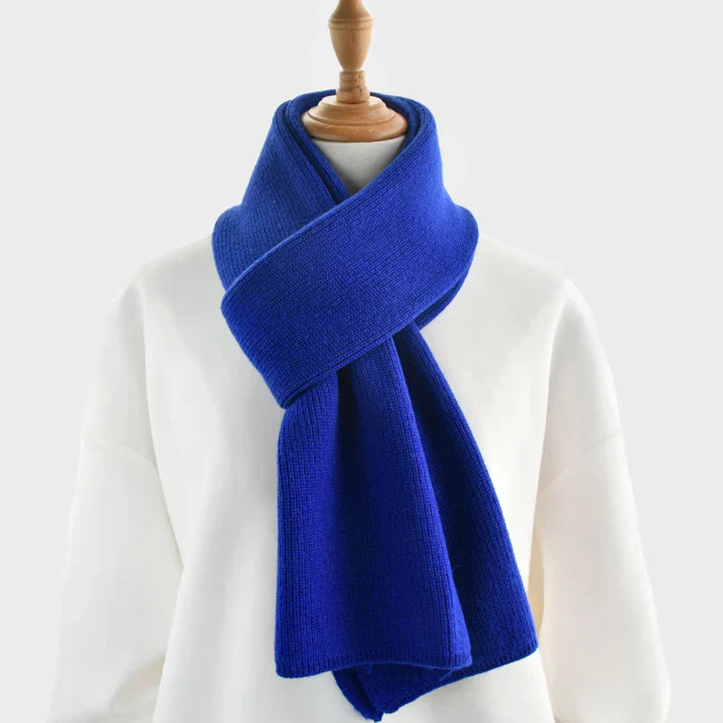 luxury cashmere knitted scarves solid color women or