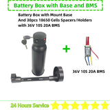 36Volt Water Bottle Dolphin Ebike Battery Box 30