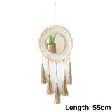 Macrame Wall Mirror Boho Round Mirrors Art Home