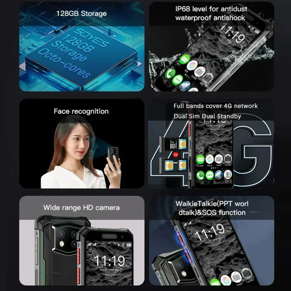 SOYES S10 MAXo 4G Rugged Mini Smartphone Android