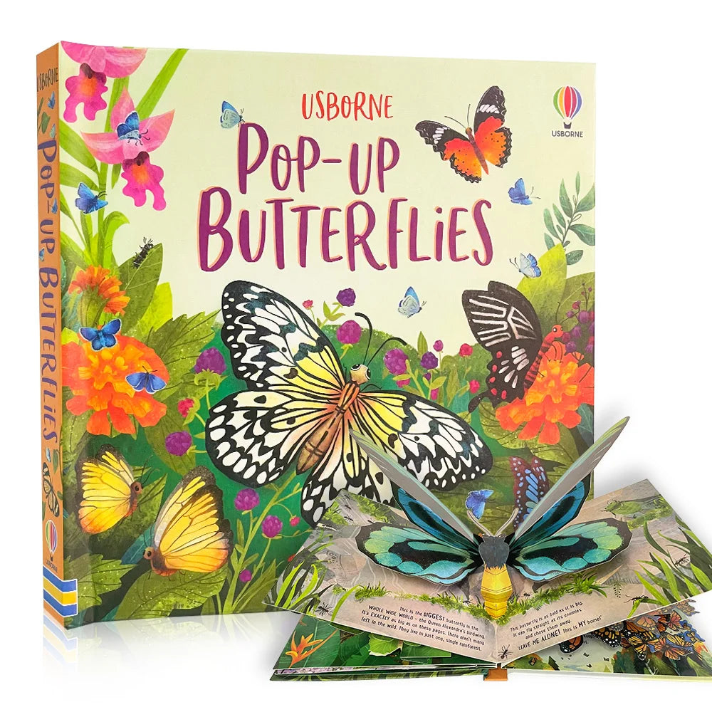 Usborne Pop Up Butterflies English 3D Flap Picture