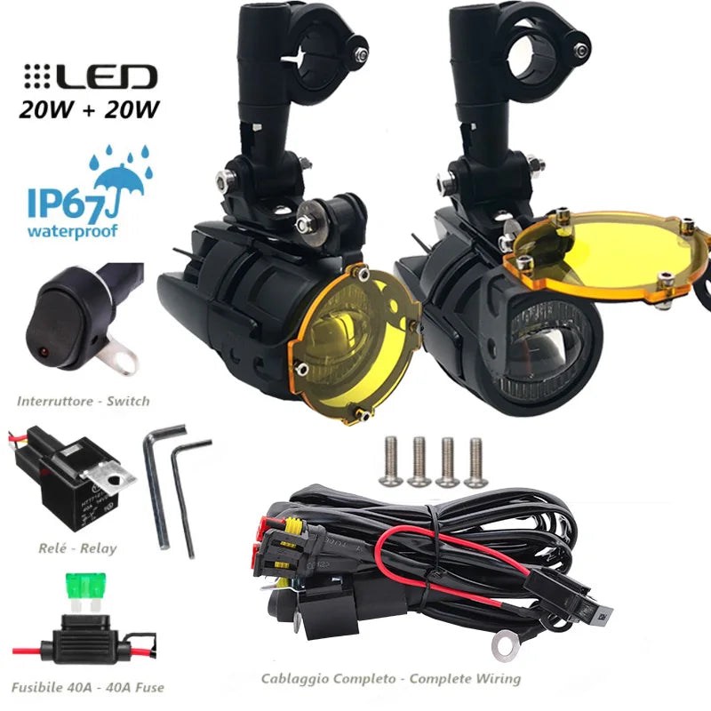 2x 12000lm 6000K Led Motorcycle bike Headlight bulb