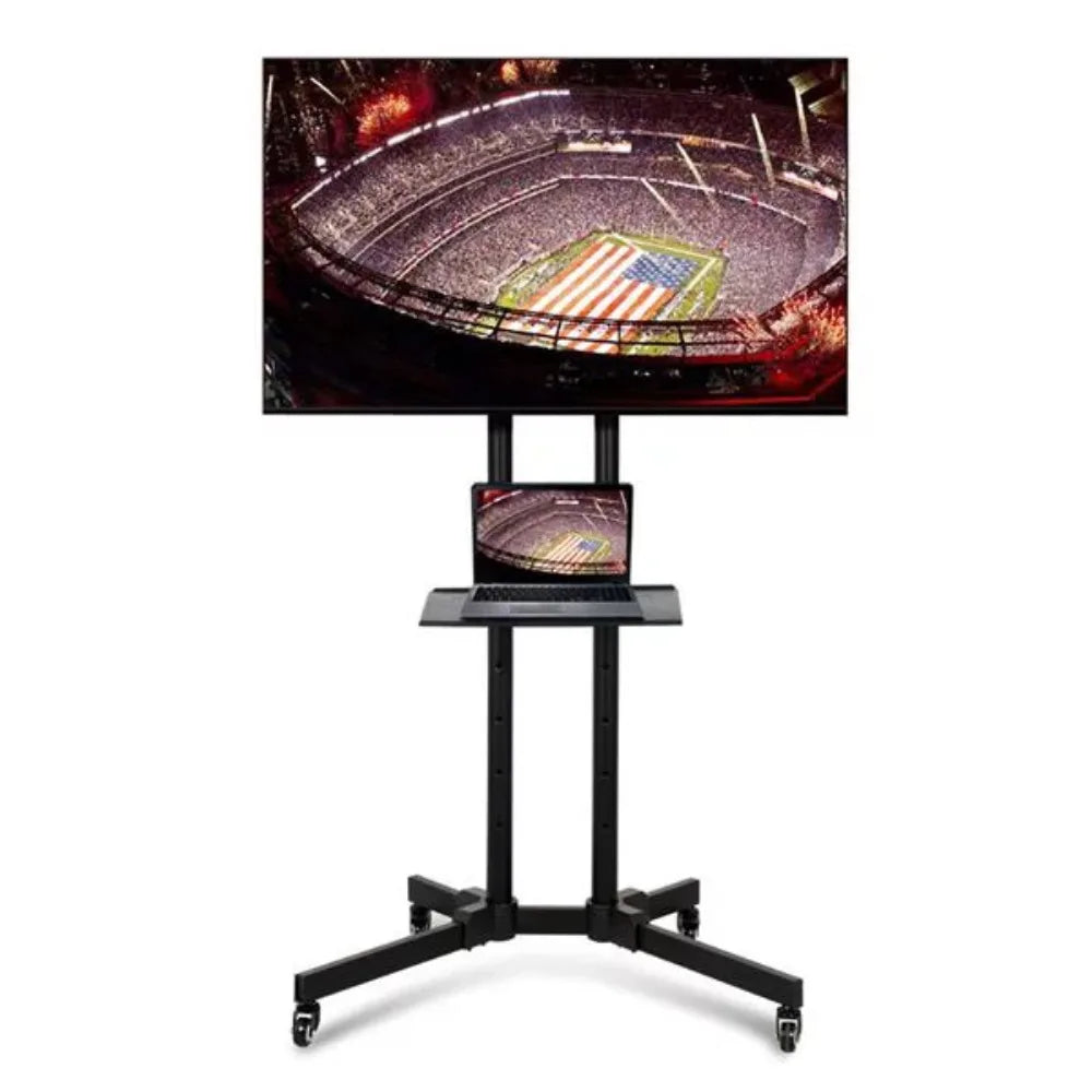 TV Stand Cart for TVs 75", Black Floating