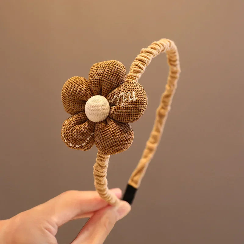 New Children Lovely Coffee Color Cartoon Heart Flower
