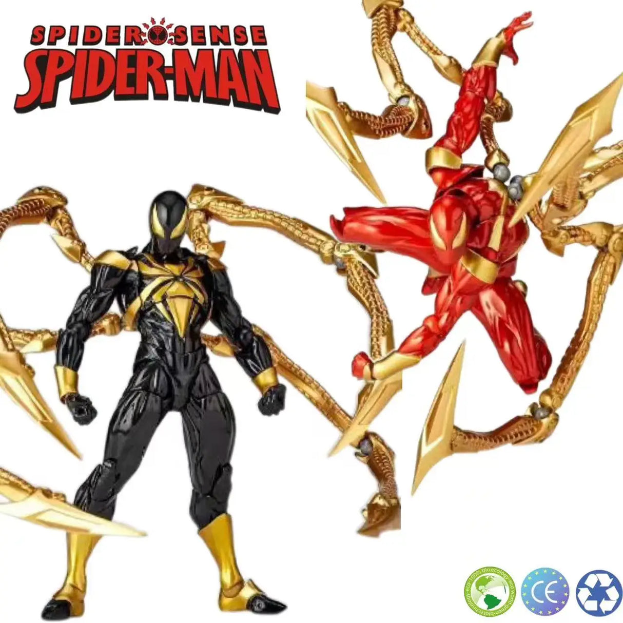 New Kaiyodo Iron Spiderman Ation Figurine Amazing Yamaguchi