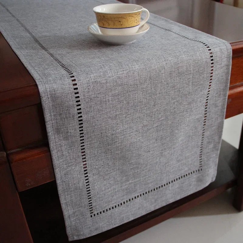 Linen Table Runner Farmhouse 13 x 72 Inches