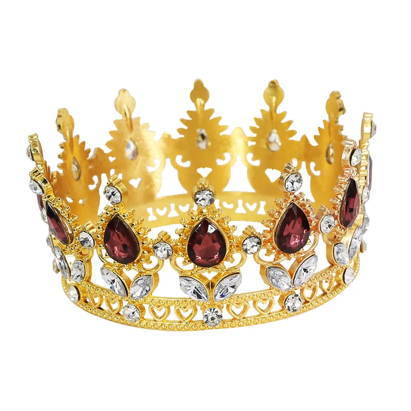 Baroque Vintage Princess Queen Bridal Crown Headwear Crystal
