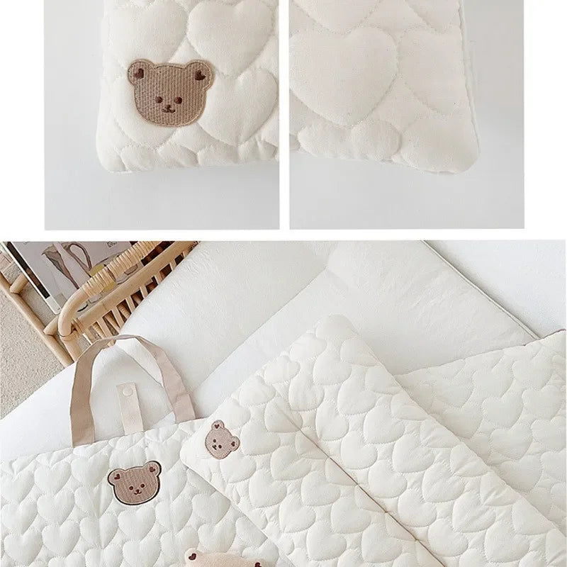 Baby Soft Comfortable Pillow Baby Bear Embroidery Shaped