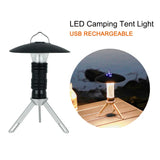 LED Camping Tent Light USB Rechargeable 3 Lighting