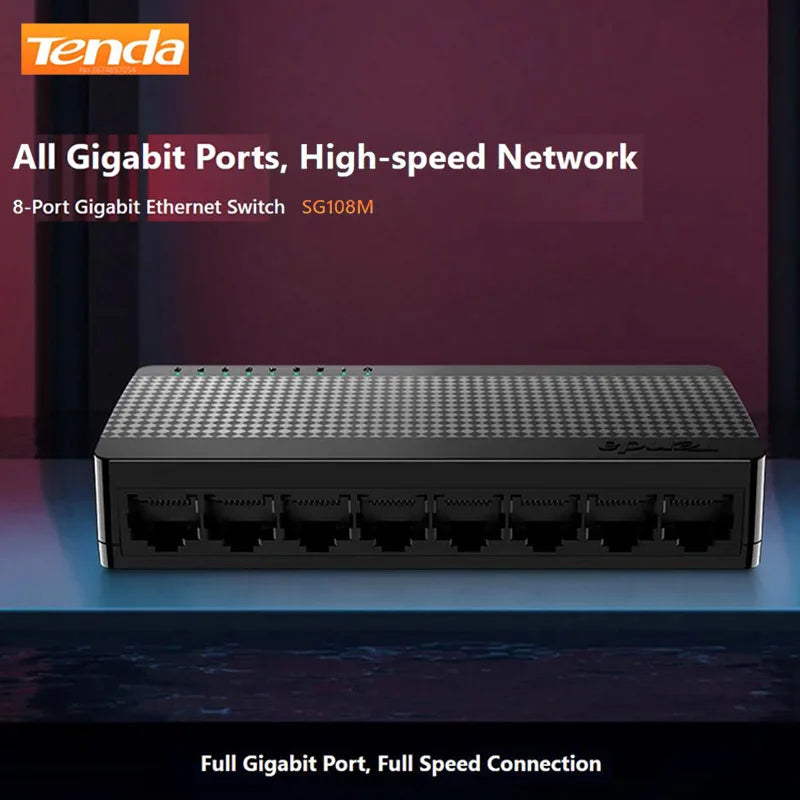 Tenda Gigabit Mini Switch Ethernet 8 Port 1000Mbps