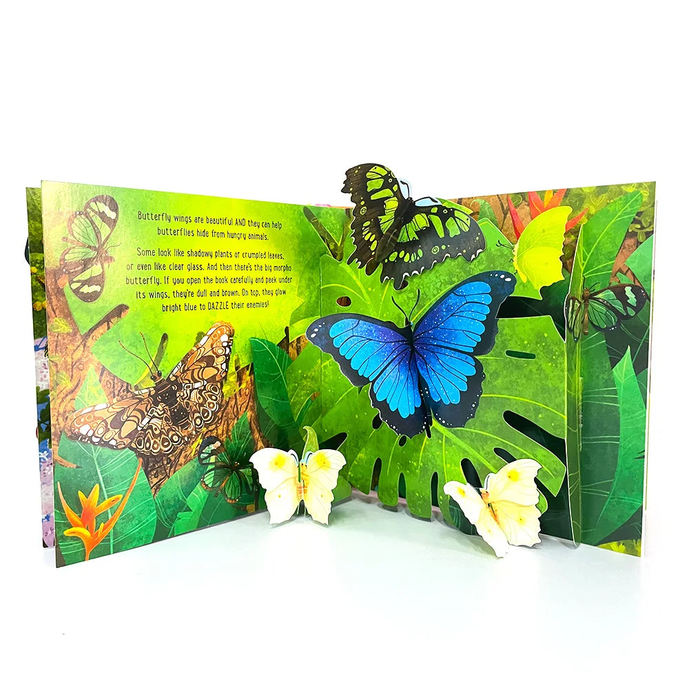 Usborne Pop Up Butterflies English 3D Flap Picture