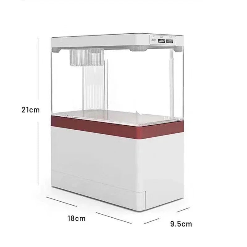 Mini Desktop Fish Tank With Filter System LED