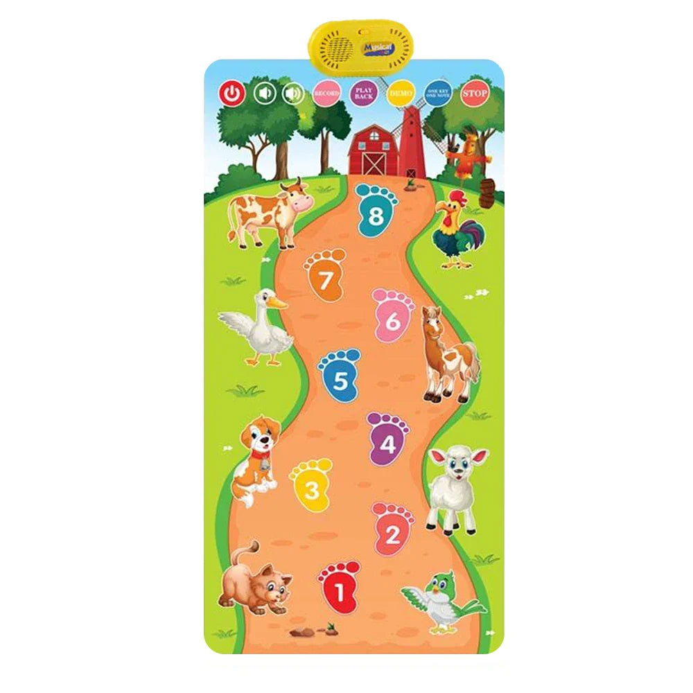 Kids Musical Piano Mat Duet Keyboard Play Mat