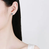 NeeTim 2ct Moissanite Earrings For Women Men Lab