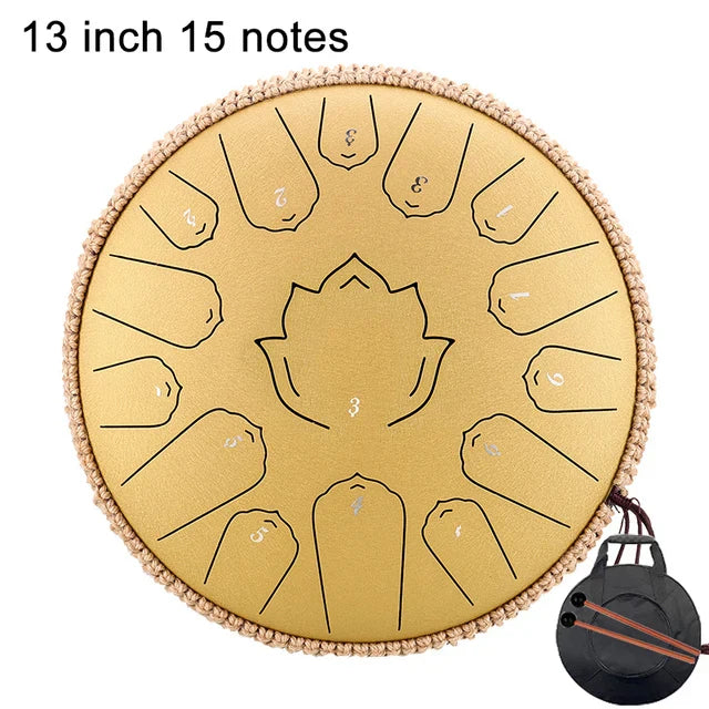 Hluru Music Drum 15 Notes Glucophone Steel Tongue