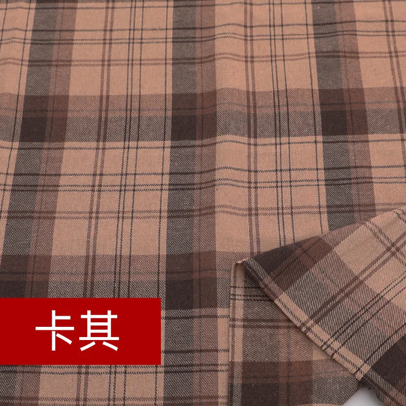 Yarn Dyed Soft Thickening Grinding Wool Plaid Fabric