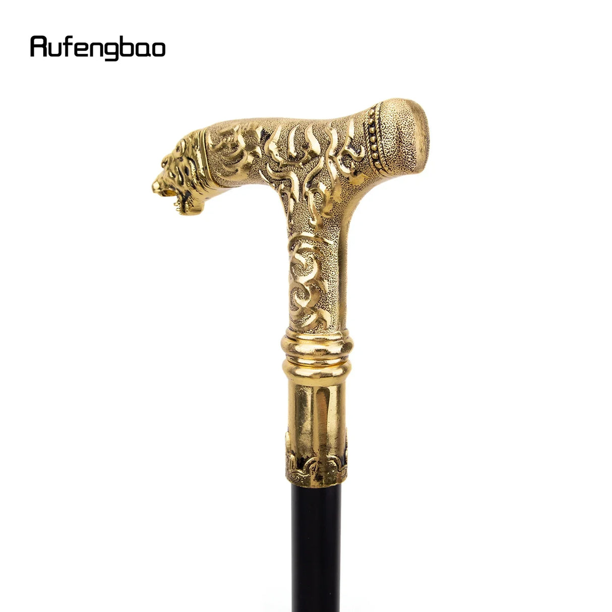 Golden Bear Handle Luxury Walking Stick with Hidden