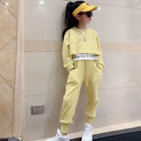 Girls Autumn Loungewear Suit Children\'s Casual Sweatshirt Pants