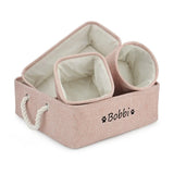 4pcs/set Customized Name Dog Clothes Storage Basket Pet