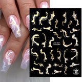 Purple Marble Nails Stickers Smoke Design Manicure Decals