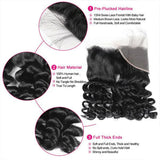 Loose Wave Hair Bundles with Frontals 13x4 Malaysian