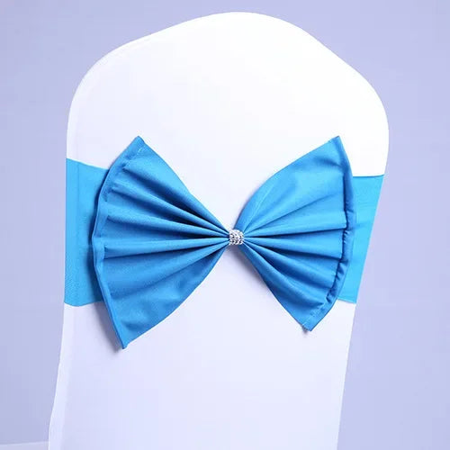 10/50pcs/Lot Bow Chair Sashes Band For Wedding Party