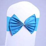 10/50pcs/Lot Bow Chair Sashes Band For Wedding Party