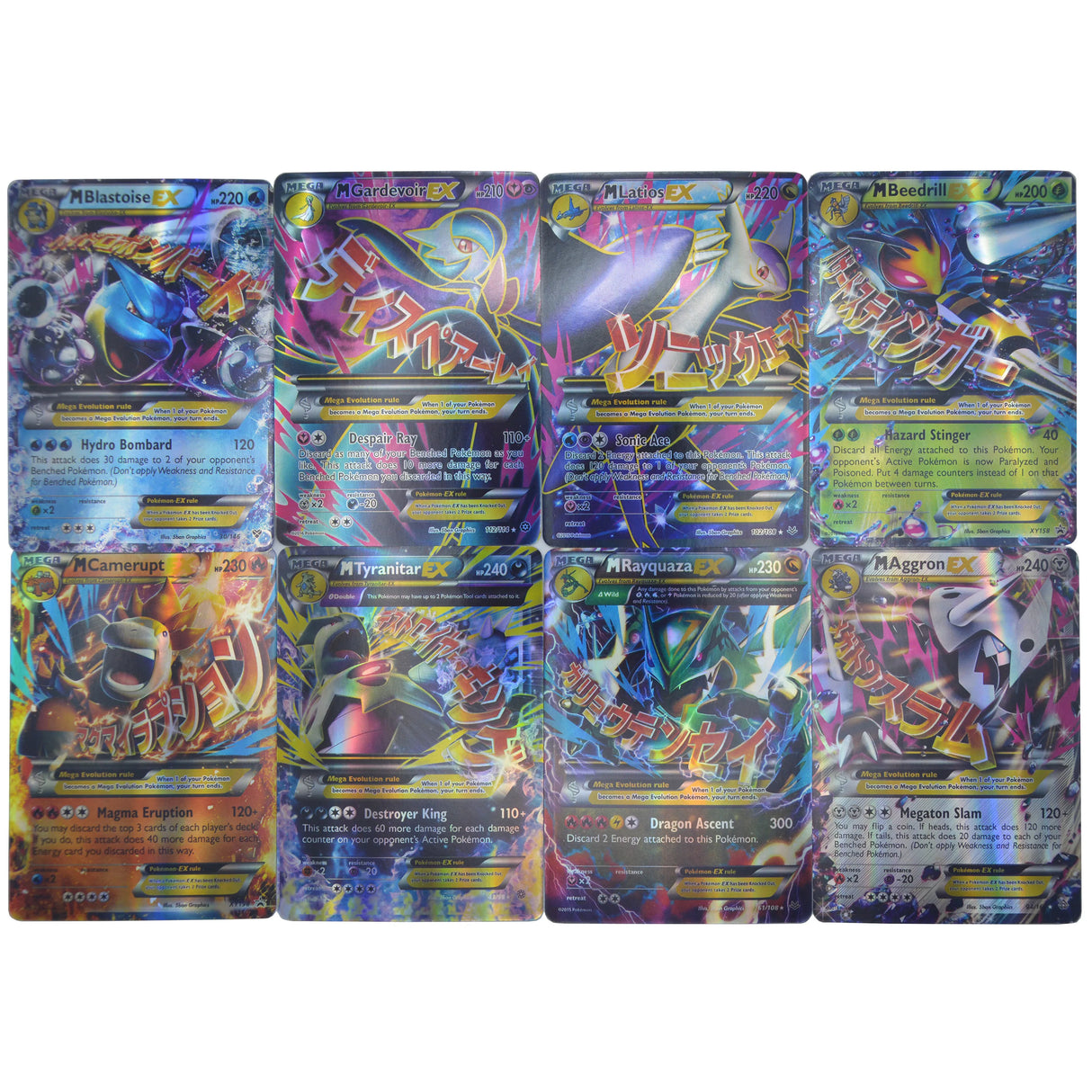 60pcs Mega EX Pokémon Cards Box - English Version